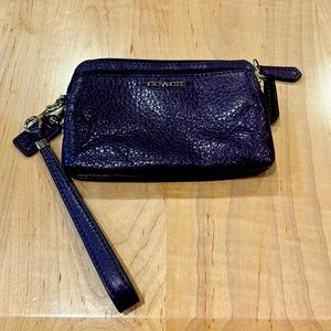 Coach wristlet in purple